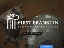 Tablet Screenshot of firstfranklinfs.com